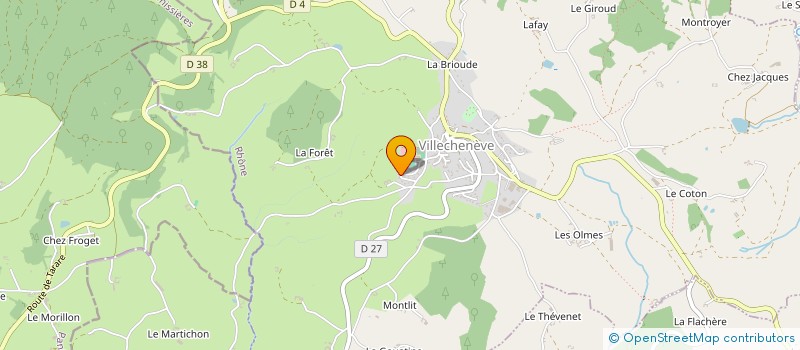 localisation de l'entreprise FRENCH BIM CONNECT  VILLECHENEVE