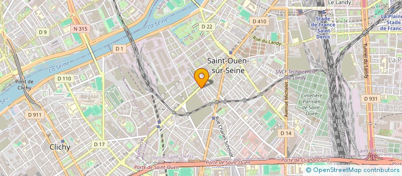 localisation de l'entreprise FRENCH BISTRO à SAINT-OUEN-SUR-SEINE