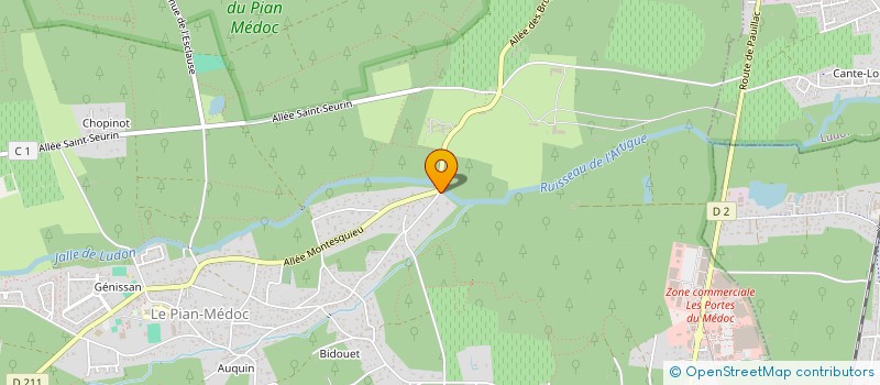 localisation de l'entreprise FRENCH CARIBBEAN ESCAPE  LE PIAN-MEDOC