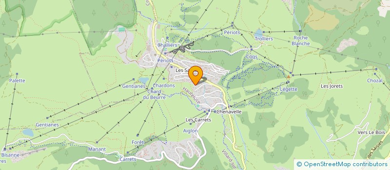 localisation de l'entreprise FRENCH CHALET  HAUTELUCE