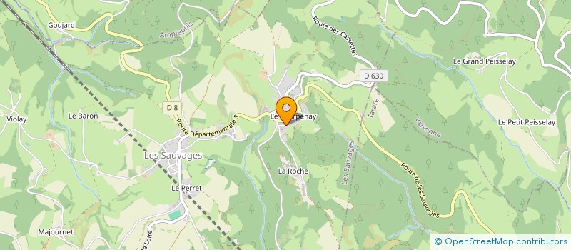 localisation de l'entreprise FRENCH ENDURO TRIP  LES SAUVAGES