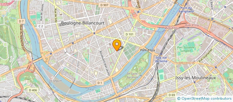 localisation de l'entreprise FRENCH LEGENDS à BOULOGNE-BILLANCOURT