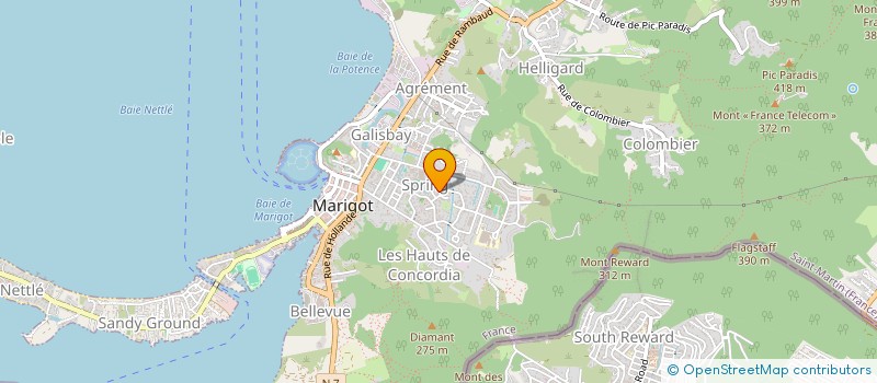localisation de l'entreprise FRENCH NETBALL ASSOCIATION  SAINT MARTIN
