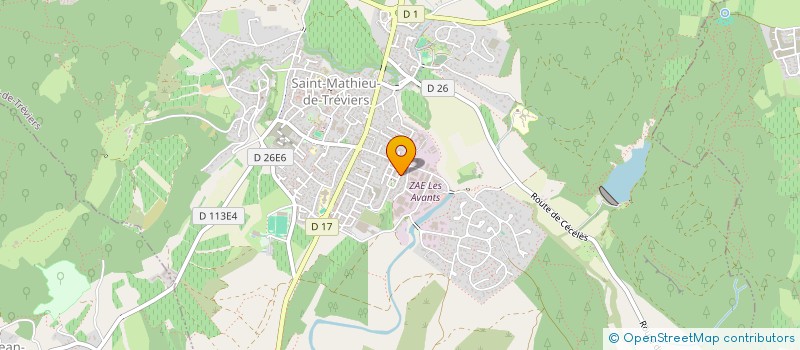 localisation de l'entreprise FRENCH ROC  SAINT-MATHIEU-DE-TREVIERS