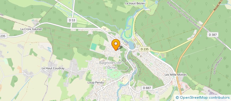 localisation de l'entreprise FRENCH TOUCH COSMETICS à BAGNOLES-DE-L'ORNE-NORMANDIE