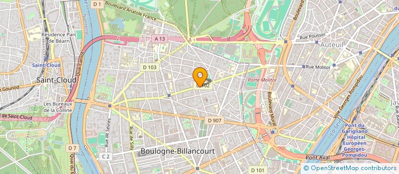 localisation de l'entreprise FRENCH VIDEO FILMS à BOULOGNE-BILLANCOURT