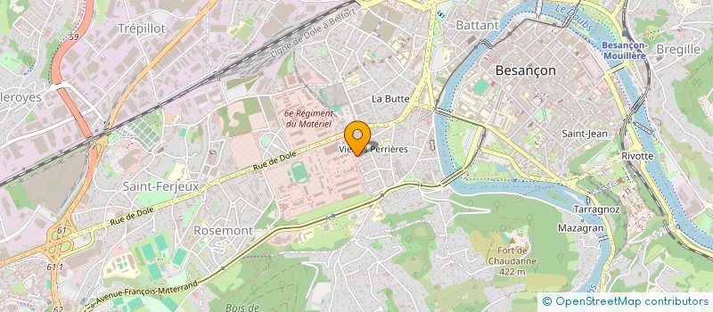 localisation de l'entreprise FRENCHBARBER à BESANCON
