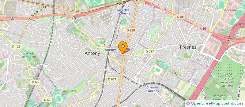 localisation de l'entreprise FRENCHY 92 à ANTONY