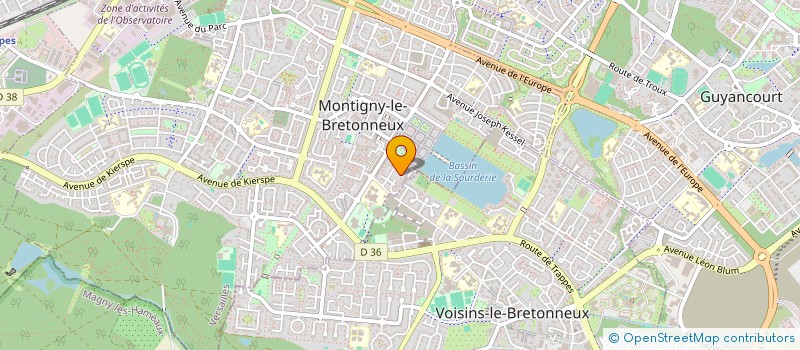 localisation de l'entreprise FRENCHY CONVERSATION à MONTIGNY-LE-BRETONNEUX