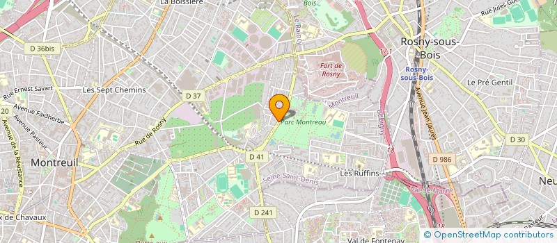 localisation de l'entreprise FRENCHY COOK à MONTREUIL