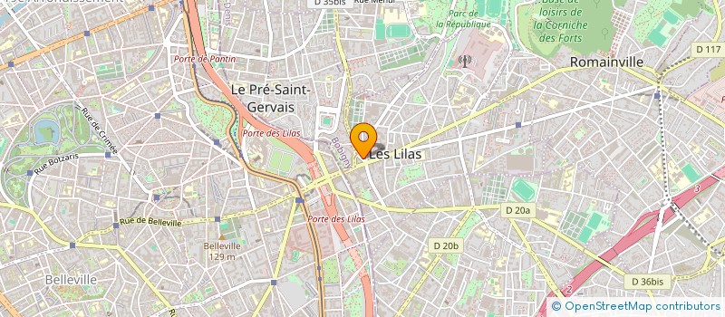 localisation de l'entreprise FRENCHY EVENT  LES LILAS