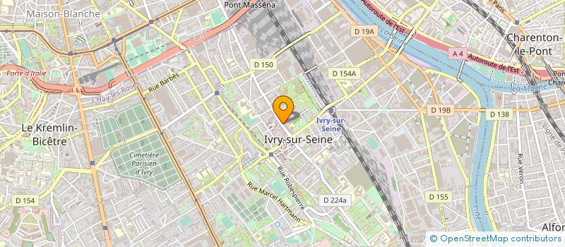 localisation de l'entreprise FRENDOM à IVRY-SUR-SEINE