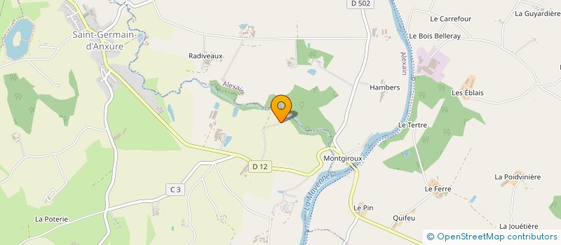 localisation de l'entreprise FRENEAU THOMAS  MONTFLOURS