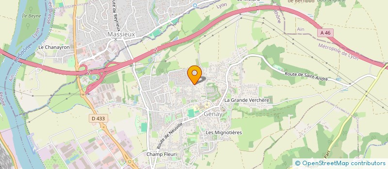 localisation de l'entreprise FRENOUX  GENAY