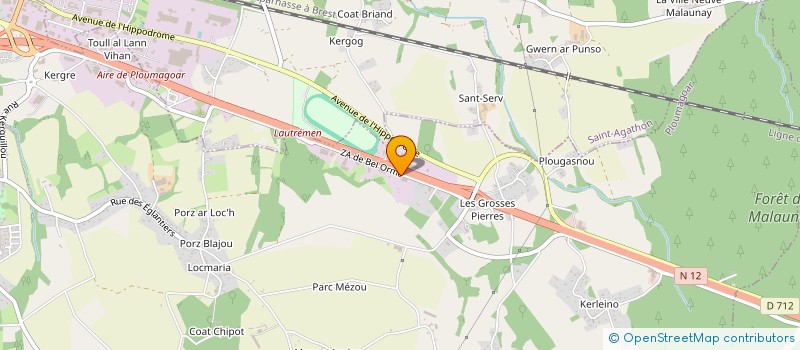 localisation de l'entreprise FREPACY  PLOUMAGOAR