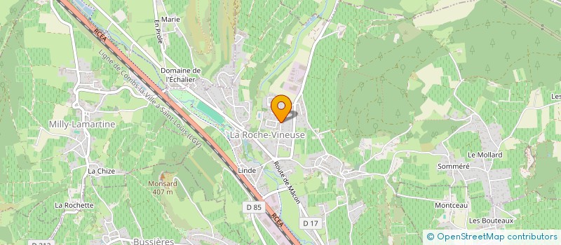 localisation de l'entreprise FREPAN à LA ROCHE-VINEUSE