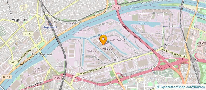 localisation de l'entreprise FREQUENCE à GENNEVILLIERS