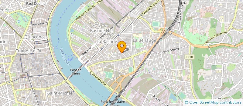 localisation de l'entreprise FREQUENCE 4 à BORDEAUX