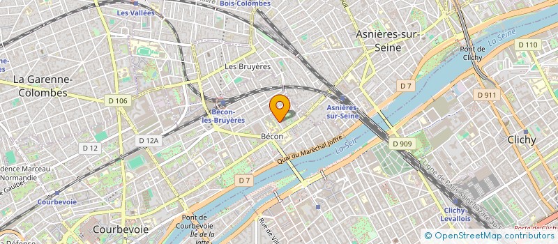 localisation de l'entreprise FREQUENCE à COURBEVOIE