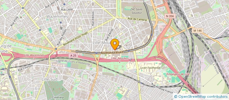 localisation de l'entreprise FREQUENCE A L INVITATION JOURNALIERE à LILLE