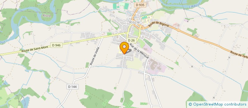 localisation de l'entreprise FREQUENCE ADOUR  RISCLE