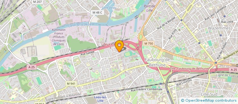 localisation de l'entreprise FREQUENCE BASSE  LILLE