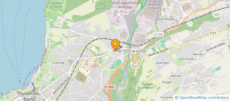 localisation de l'entreprise FREQUENCE CULINAIRE à THONON-LES-BAINS