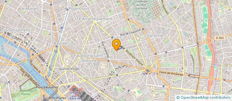 localisation de l'entreprise FREQUENCE DANSE  PARIS