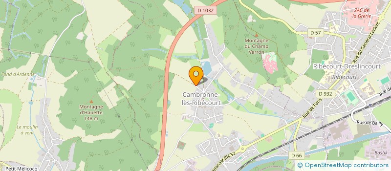 localisation de l'entreprise FREQUENCE LIBRE  CAMBRONNE-LES-RIBECOURT