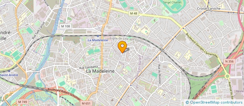 localisation de l'entreprise FREQUENCE LIGNE à MARCQ-EN-BARŒUL