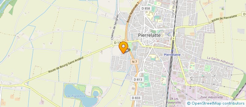 localisation de l'entreprise FREQUENCE MISTRAL  PIERRELATTE