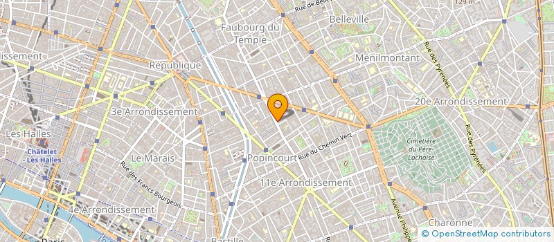 localisation de l'entreprise FREQUENCE PRO à PARIS