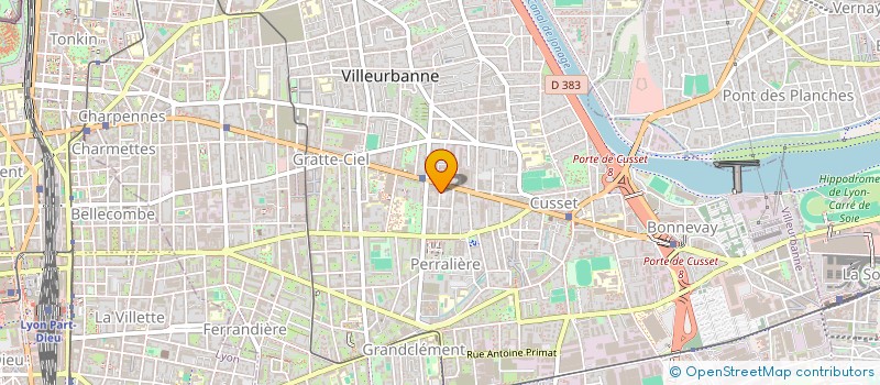 localisation de l'entreprise FREQUENCE SON ET LUMIERE  VILLEURBANNE