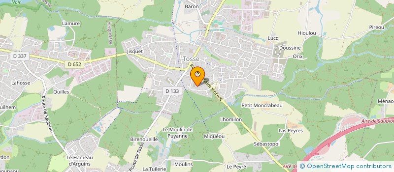 localisation de l'entreprise FREQUENCES  CAPBRETON