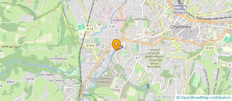 localisation de l'entreprise FREQUENCES PLURIELLES à CHAMBERY