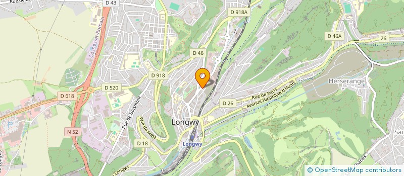 localisation de l'entreprise FREQUENSPORT à LONGWY