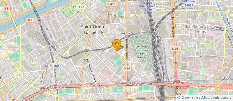 localisation de l'entreprise FRERE BELLILI à SAINT-OUEN-SUR-SEINE