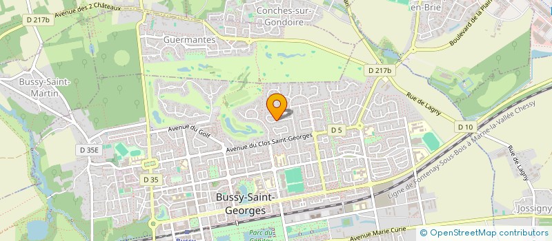 localisation de l'entreprise FRERE PARK  BUSSY-SAINT-GEORGES