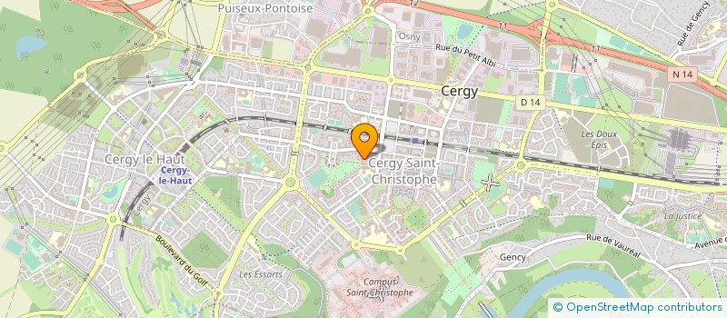 localisation de l'entreprise FRERES BEN BTP  CERGY