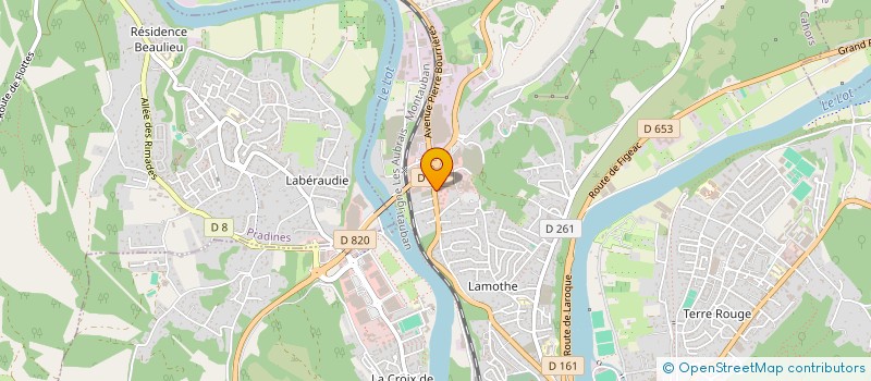 localisation de l'entreprise FRERES BEZIAT  CAHORS