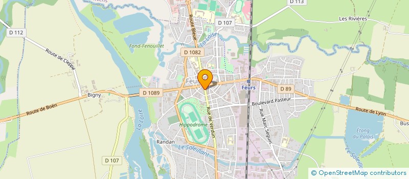 localisation de l'entreprise FRERES COGNARD à FEURS