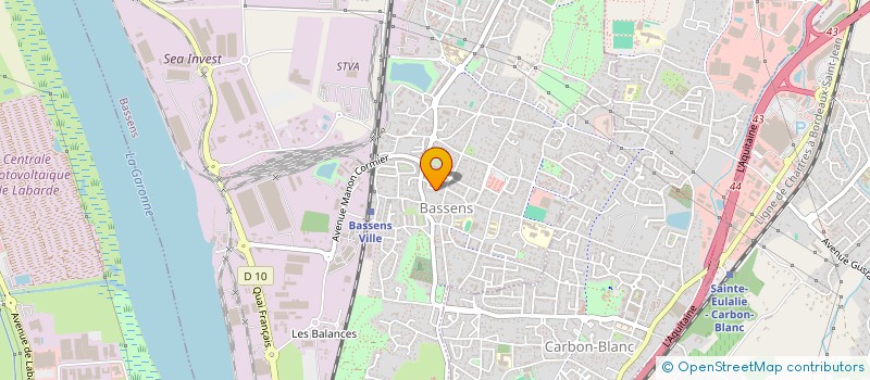 localisation de l'entreprise FRERES COUTANT  BASSENS