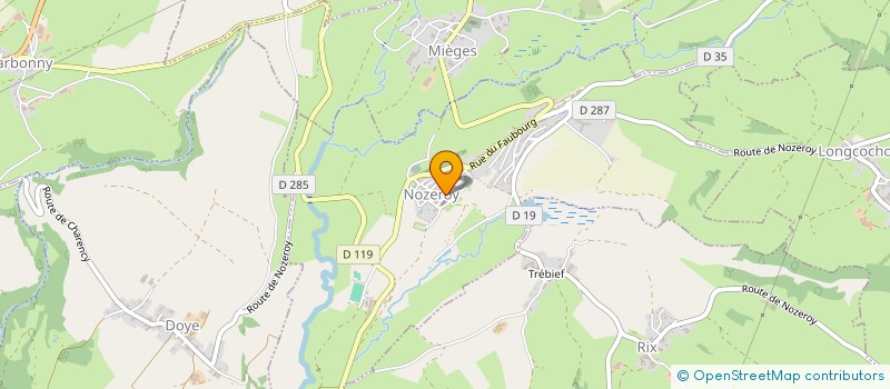 localisation de l'entreprise FRERES DE SON  NOZEROY