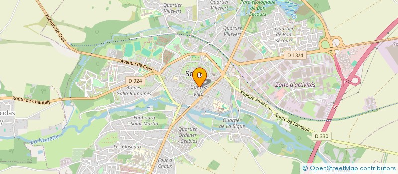 localisation de l'entreprise FRERES ET ARTISANS à SENLIS