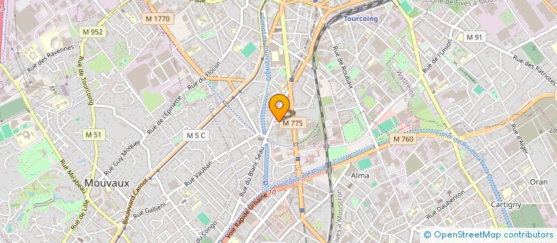 localisation de l'entreprise FRERES FACONNAGE à TOURCOING
