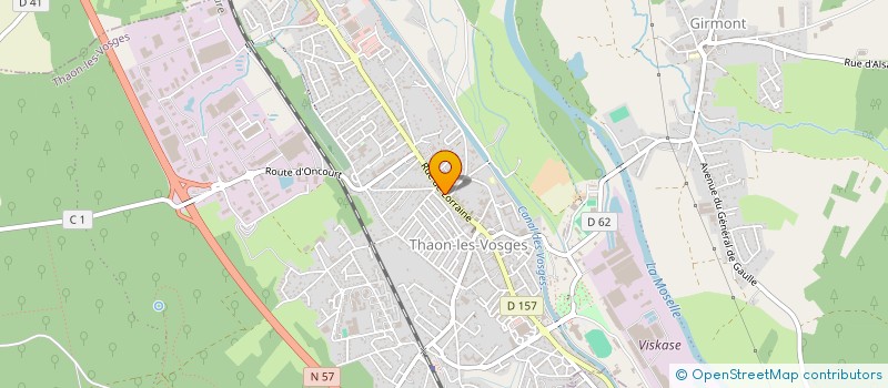 localisation de l'entreprise FRERES GANTOIS  THAON-LES-VOSGES