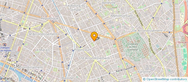 localisation de l'entreprise FRERES HU  PARIS