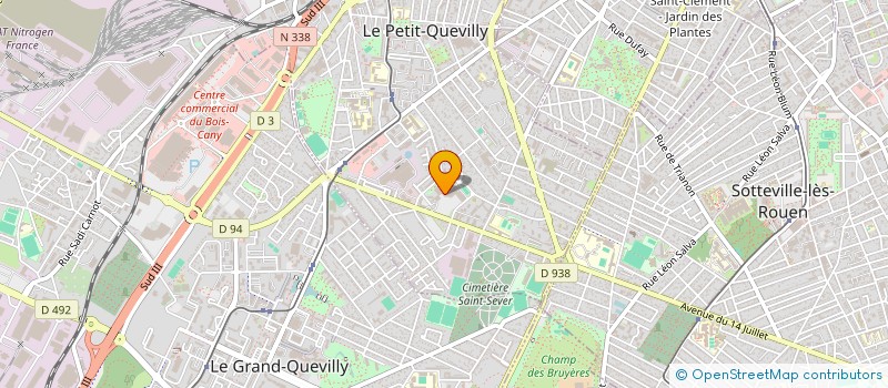 localisation de l'entreprise FRERES KHALIL  LE PETIT-QUEVILLY