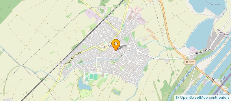 localisation de l'entreprise FRERES KOPF PAYSAGES  GAMBSHEIM