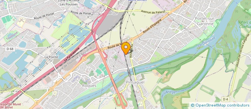 localisation de l'entreprise FRERES LEGER  PORTET-SUR-GARONNE